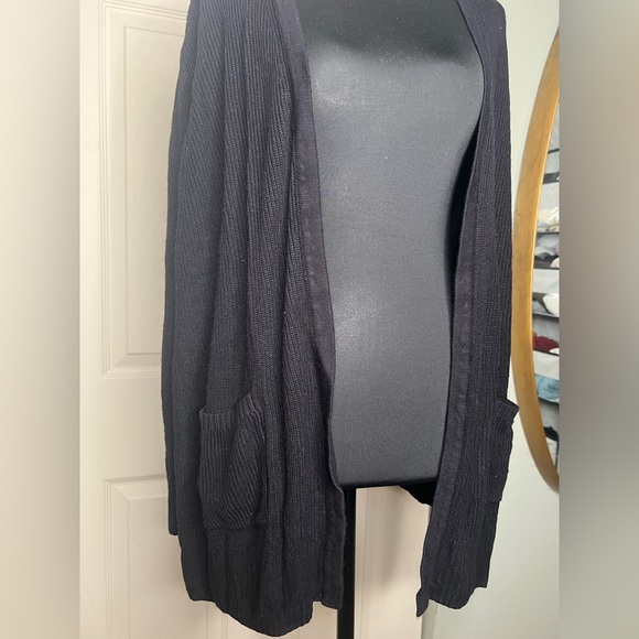 Nine West Black Open-Front Cardigan Sweater - Picture 2 of 6